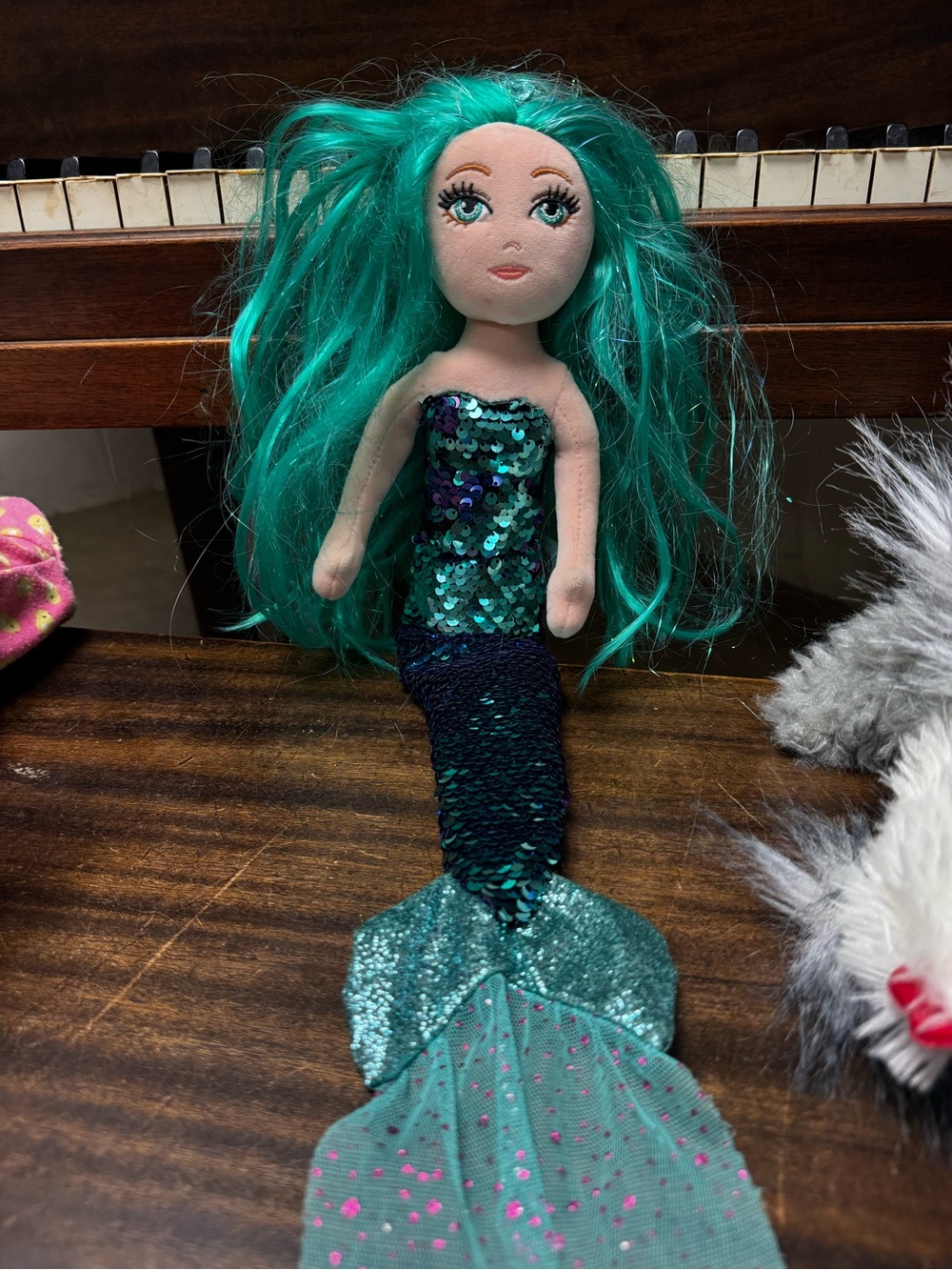 Green Mermaid Plush Toy - Brand: